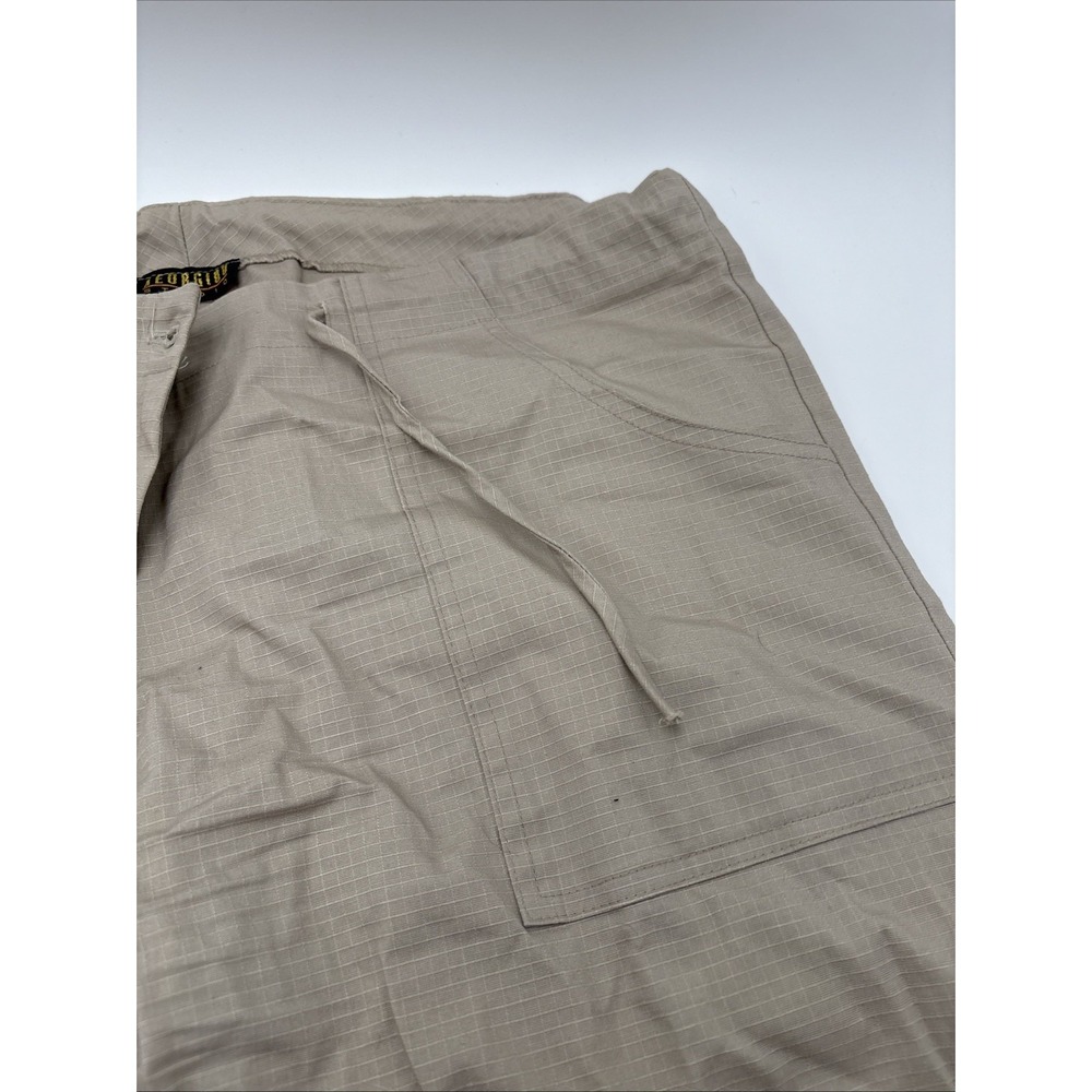 Georgiou Studio Canvas Pants Button Women's Zipper‎ Fly Pull Tie Tied Pant Ankle - Picture 13 of 16
